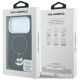 8. Etui Karl Lagerfeld with Ring Stand 360 Choupette Head Pin MagSafe na iPhone 18 Pro / 17 Pro - czarne