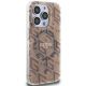 4. Etui Guess IML GCube MagSafe na iPhone 15 Pro - brązowe