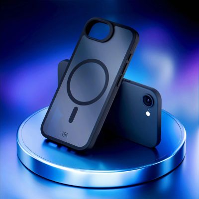 11. Etui 3mk Smoke MagCase na Apple iPhone SE4/16E - czarny mat