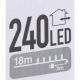 15. LAMPKI CHOINKOWE ŁAŃCUCH ŚWIETLNY 240 LED ZIMNY BIAŁY