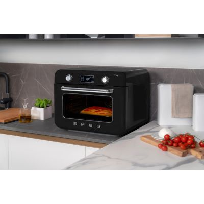 Smeg COF01BLEU piec parowy Mała Czarny Przyciski, Obrotowy