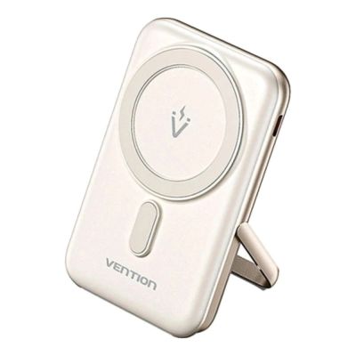 5. Bezprzewodowy magnetyczny powerbank Vention 20W PD 10000 mAh biały