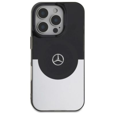 3. Etui Mercedes Doubel Layer BiColor MagSafe na iPhone 16 Pro Max - srebrne