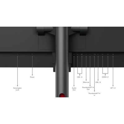 18. Lenovo ThinkVision P49w-30 monitor komputerowy 124,5 cm (49") 5120 x 1440 px Dual WQHD LED Czarny