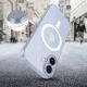 5. Etui Tech-Protect FlexAir MagSafe na iPhone 17- przezroczysto-brokatowe