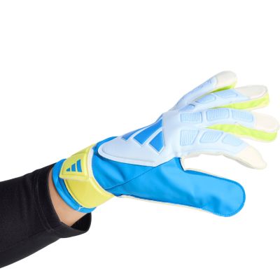 4. Rękawice bramkarskie adidas Predator Training biało-żółto-niebieskie KA7786