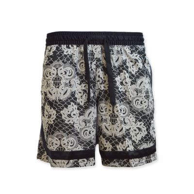 Spodenki damskie Nike Fly Crossover AOP Shorts Black/Light Bone - DC0869-010