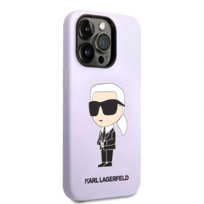 4. Etui Karl Lagerfeld KLHCP14LSNIKBCU iPhone 14 Pro - fioletowe