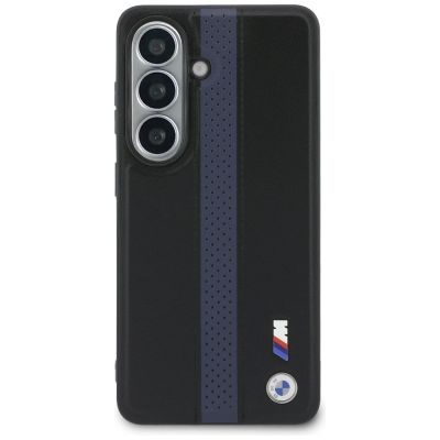 3. Etui BMW Perforated Stripe Logo MagSafe do Samsung Galaxy S26 - niebieskie