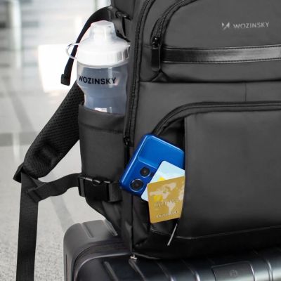 5. Plecak Wozinsky WPW-20L z kieszenią na laptopa podróżny 40x20x25 cm do luku bagażowego - czarny