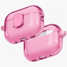 Etui UNIQ Glase Pro na AirPods Pro 3 Lock Case - przezroczysto-różowe