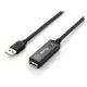 Equip Kabel USB-A2.0->A Akt. Erweiter. St/Bu 15.00m schwarz