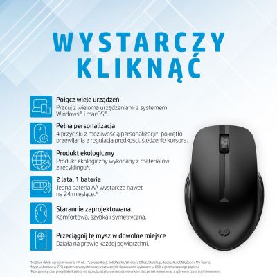 16. HP Mysz bezprzewodowa 435 Multi-Device
