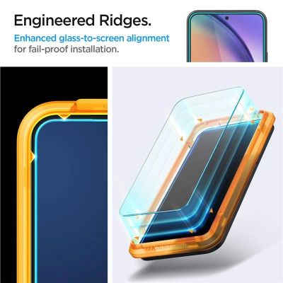 5. Szkło hartowane Spigen ALM Glas.tR na Samsung Galaxy A54 5G - 2 szt.