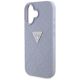 6. Etui Guess Hot Stamp 4G Pattern Triangle Metal Logo na iPhone 16 - fioletowe