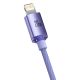 3. Kabel Baseus CAJY000205 Lightning - USB-C PD 20W 480Mb/s 1,2m - fioletowy