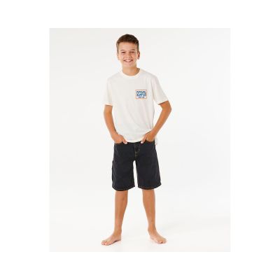 4. Koszulka chłopięca RIP CURL Pacific Rinse Sunrise Tee-Boy biała