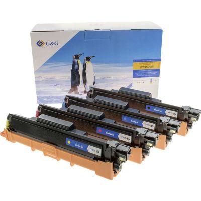 2. G&G 16019 kaseta z tonerem 4 szt. Zamiennik Czarny, Cyjan, Purpurowy, Żółty