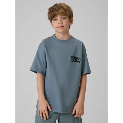 T-shirt bawełniany chłopięcy 4F 4FJRSS26TTSHM4175-46S