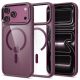Etui Tech-Protect Magmat Magsafe CC na iPhone 17 Pro Max / 18 Pro Max - przezroczysto-burgundowe