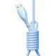 2. Kabel Joyroom S-A59 Vibrant Series 3A USB-A - USB-C 1,2m - niebieski