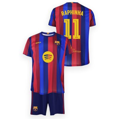 2. FC Barcelona Raphinha komplet koszulka spodenki junior box 2026/27 BD19ER