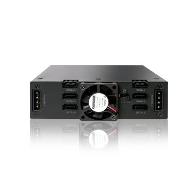 3. Płyta montażowa IcyDock 6x6.3cm SATAI-III w 1x5.25" SSD do 9.5 KEY