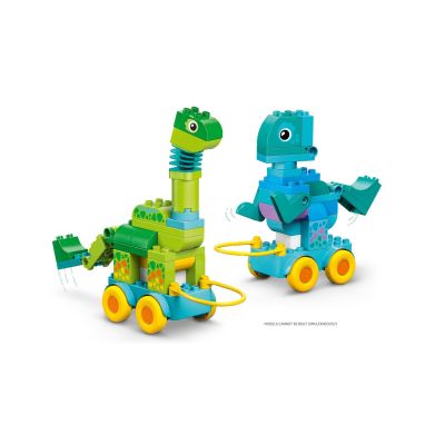 15. LEGO DUPLO 10451 3w1 Dinozaury na kółkach
