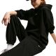 4. Spodnie dla dzieci Nike Sportswear Studio Fleece czarne IM4905 010