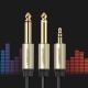 9. Ugreen kabel przewód audio mini jack 3,5 mm - 2 x jack 6,35mm 2m szary (AV126)