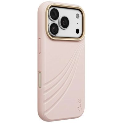 Etui UNIQ Coehl Serina Magnetic Charging na iPhone 18 Pro / 17 Pro - różowe