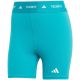 8. Spodenki damskie adidas Techfit turkusowe JW7561