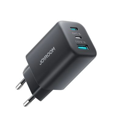 4. Ładowarka sieciowa Joyroom JR-TO1 GaN 45 USB-C Lightning USB-A - czarna
