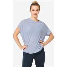 Koszulka z krótkim rękawkiem damska SUPER.NATURAL W YOGA LOOSE TEE niebieska
