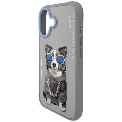 5. Etui Nimmy Glasses Cool nag na iPhone 17 - szare