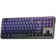 3. Klawiatura gasket F87 Pro Purple Black Gradient GrayWoodV4 switch RGB AULA