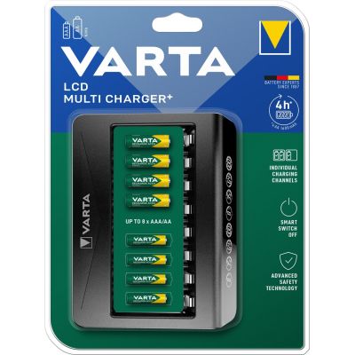 10. Varta LCD Multi Charger+ ładowarka akumulatorów Akumulator do domowego użytku Prąd przemienny