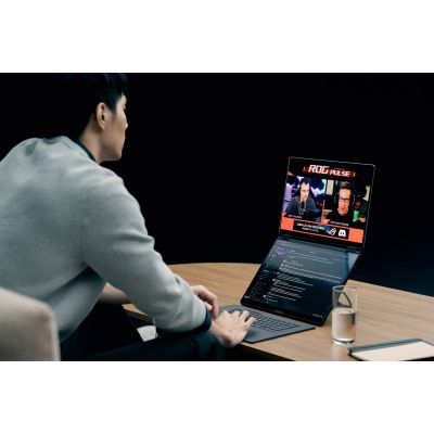 41. ASUS ROG Zephyrus Duo 16 GX651AX-U9322X Ultra 9 386H 2x16.0"3K Touch OLED 120Hz 1100nits AG 32GB LPDDR5X SSD2TB GeForce RTX 5090 24GB Cam1080p + IR 90WHrs W11Pro Aluminum Stellar Grey