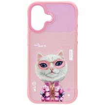 Etui Nimmy Cool&Cute 2.0 Cat na iPhone 17 -różowe