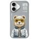 Etui Nimmy Cool&Cute 2.0 Bear na iPhone 16 - szare