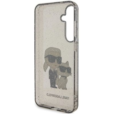 7. Etui Karl Lagerfeld Glitter Karl&Choupette na Samsung Galaxy S24+ - czarne