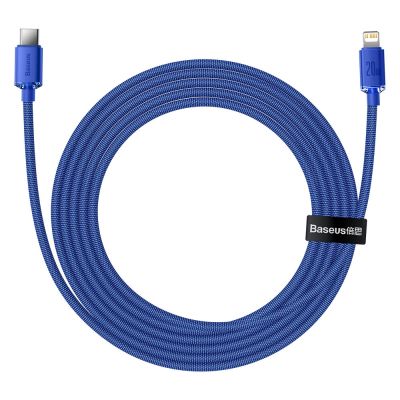 4. Kabel Baseus CAJY000303 Lightning - USB-C PD 20W 480Mb/s 2m - niebieski