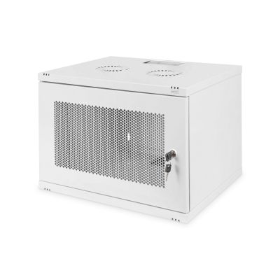 Digitus Szafa sieciowa wisząca 19" 7U rack 540x400, drzwi perforacja, szary, niedzielona, niezłożona, 60kg