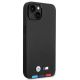 4. Etui BMW Leather Stamp Tricolor na iPhone 14 Plus - czarne