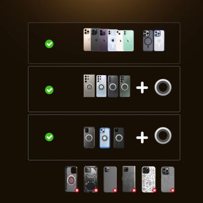 10. Uchwyt magnetyczny Joyroom JR-ZS505 kompatybilny z MagSafe na deskę rozdzielczą - czarny