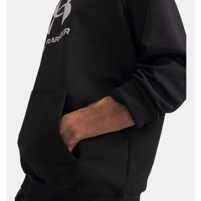5. Bluza z kapturem Under Armour Rival Fleece Logo Hoodie - black/white