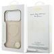 8. Etui Guess Triangle Logo MagSafe na iPhone 17 Pro - beżowe