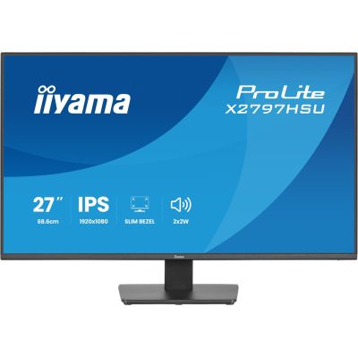 16. iiyama ProLite X2797HSU-B1 monitor komputerowy 68,6 cm (27") 1920 x 1080 px Full HD LED Czarny