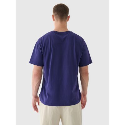 2. T-shirt oversize gładki uniseks 4F 4FRAW24TTSHU2672-31S