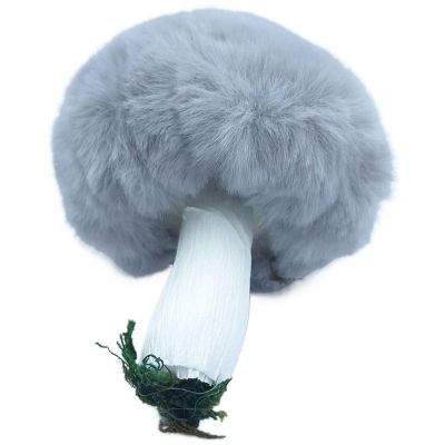 4. ZAWIESZKA DEKORACYJNA GRZYBEK 8x12CM SZARY